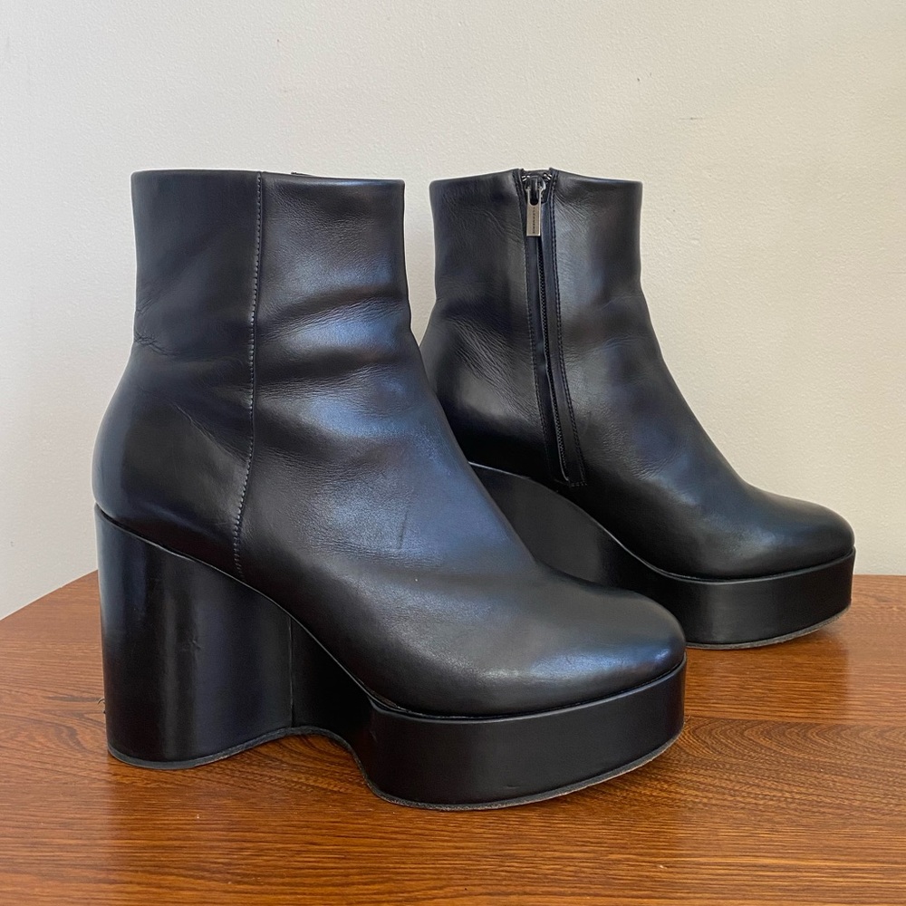 Robert Clergerie Paris Belen Black Platform boots size 40.5 size 9